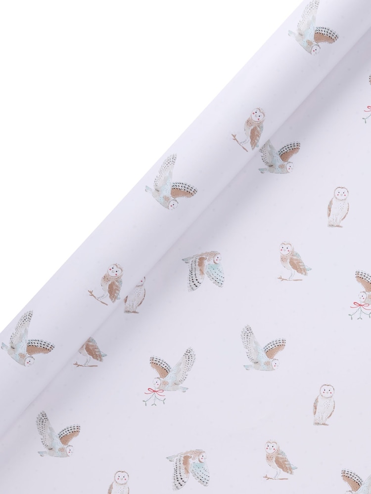 Sophie Allport Snowy Owls Roll Wrap - Image 4 of 4 Sophie Allport Snowy Owls Roll Wrap - Image 4 of 4