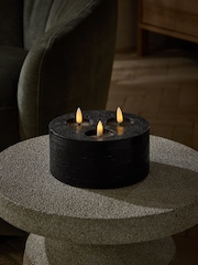 Black LED 3 Wick Candle - Image 1 of 4