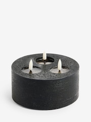 Black LED 3 Wick Candle - Image 4 of 4