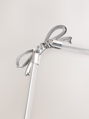 Silver Bow Skinny Stretch Belt - Image 3 of 3