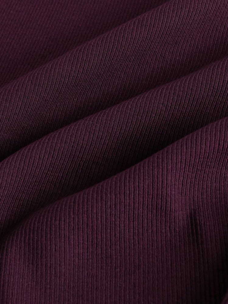 The Set Chocolate Brown/ Pink/Cream 4 Pack Ribbed Henley Long Sleeve T-Shirts - Image 7 of 7