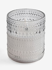 Smoke Grey Glass Small LED Pillar Candle - Image 1 of 1