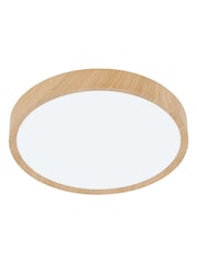 Eglo Musurita Wood and Plastic Diffuser Ceiling Light - Image 3 of 6