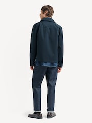 NN.07 Blue Alban Zip Up Technical Twin Pocket Jacket - Image 4 of 5