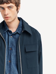 NN.07 Blue Alban Zip Up Technical Twin Pocket Jacket - Image 5 of 5