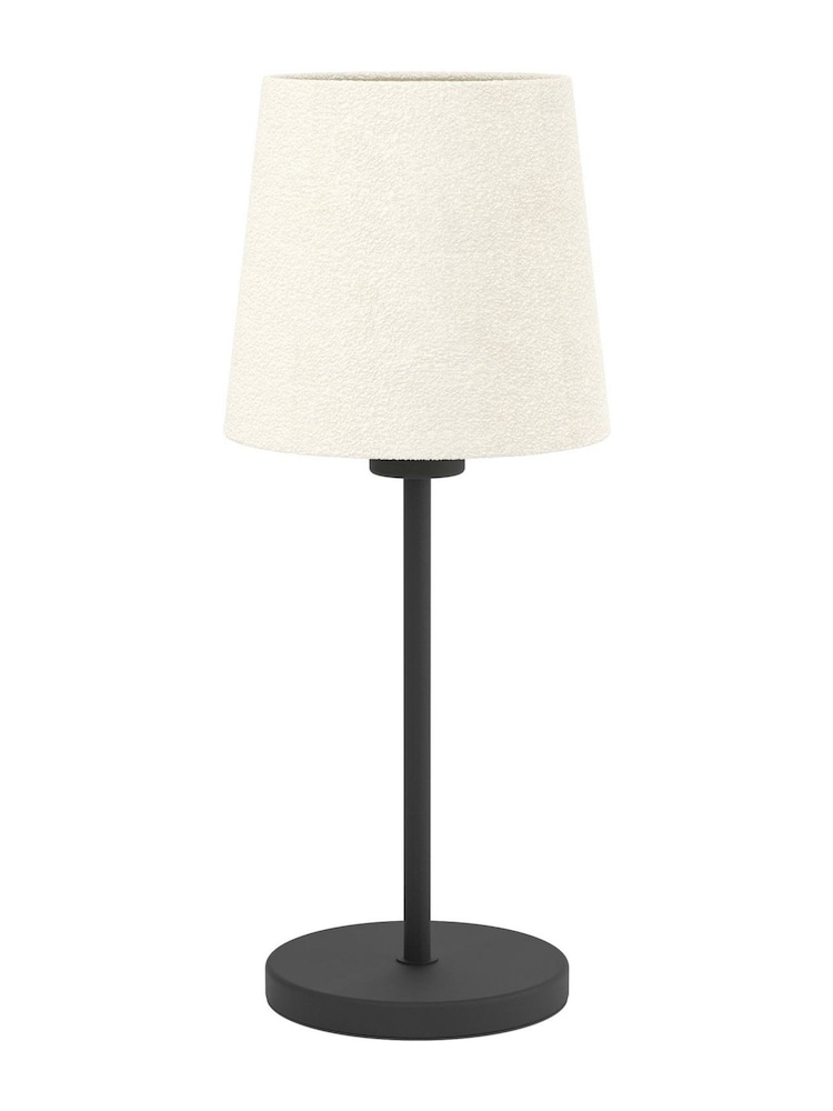 Eglo Black Febres Fabric and Steel Contemporary Table Lamp - Image 3 of 6