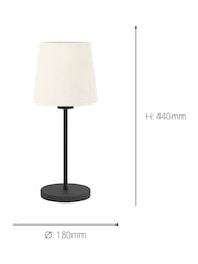 Eglo Febres Fabric and Steel Contemporary Table Lamp - Imagen 4 de 6
