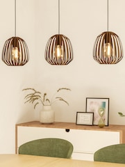 Eglo Espinal Steel Caged Style Contemporary 3 Pendant - Bild 2 von 4