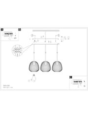 Eglo Espinal stålhänge i burstil samtida 3 - Bild 5 av 6