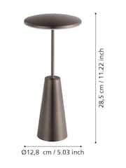 Eglo Brown Piccola LED Touch Table Light - Image 4 of 6
