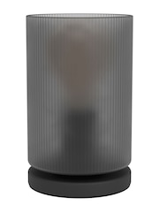 Eglo Black Colomera Glass and Steel Minimalist Table Lamp - Image 3 of 6