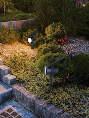 Eglo Black LED Sambuco Solar Light - Image 1 of 5