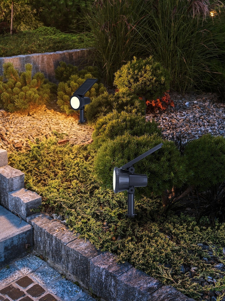 Eglo Black LED Sambuco Solar Light - Image 1 of 5