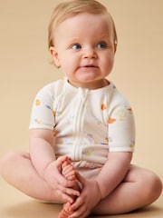 MORI Little Fish 2 Way Zip-Up Romper - Image 2 of 3