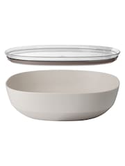 Mepal Nordic White Silueta Glass-Filled PP Serving Bowl With lid - Image 2 of 2