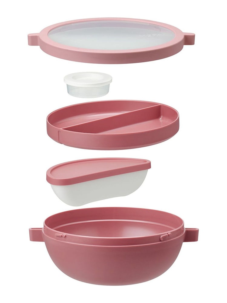 Mepal Vivid Mauve Vita Leakproof Lunch Bowl With Compartments - Image 2 of 5