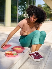 Mepal Vivid Mauve Vita Leakproof Lunch Bowl With Compartments - Image 3 of 5