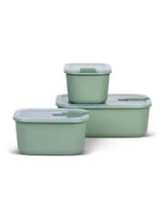 Mepal Nordic Sage Easyclip 'One Clip' 3 Piece Food Storage Set - Image 1 of 2