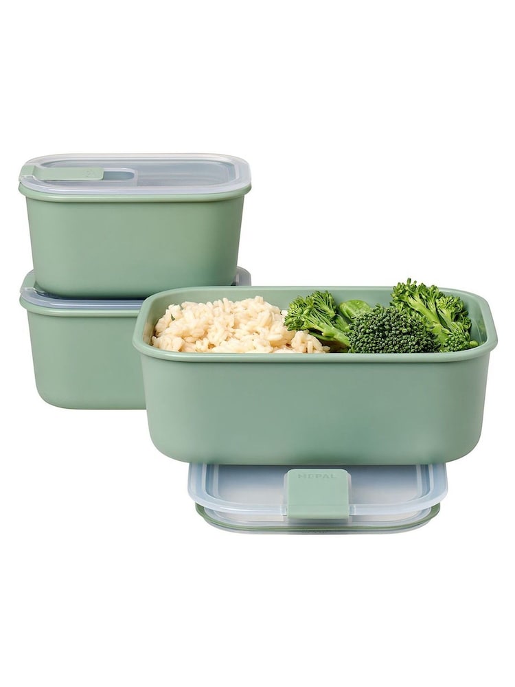 Mepal Nordic Sage Easyclip 'One Clip' 3 Piece Food Storage Set - Image 2 of 2
