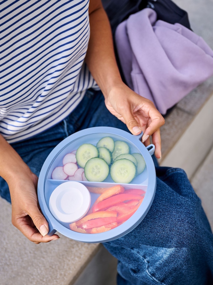 Mepal Nordic Blue Vita Leakproof Lunch Bowl With Compartments - Image 1 of 6