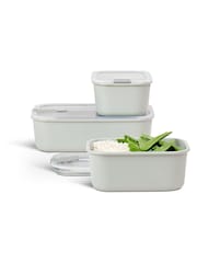 Mepal Nordic White Easyclip 'One Clip' 3 Piece Food Storage Set - Image 2 of 2