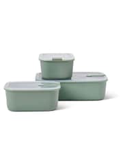 Mepal Nordic Sage Easyclip 'One Clip' 3 Piece Food Storage Set - Image 1 of 2