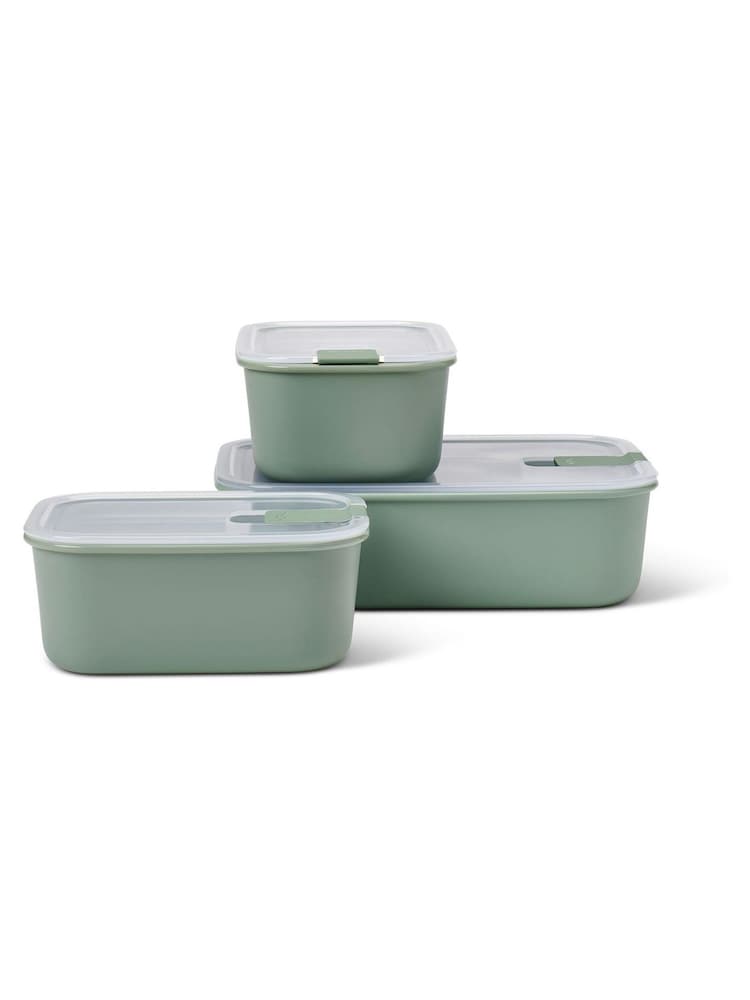 Mepal Nordic Sage Easyclip 'One Clip' 3 Piece Food Storage Set - Image 1 of 2