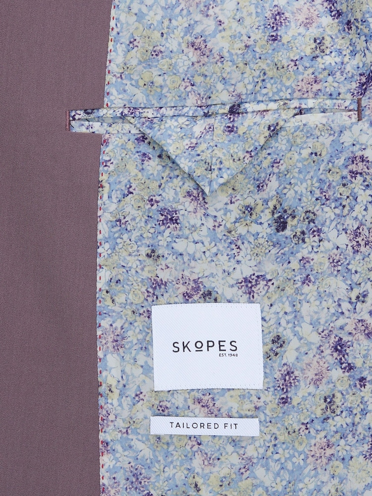 Skopes Purple Tailored Tailored Fit Beckett Suit Jacket - Image 8 of 8 Skopes Purple Tailored Tailored Fit Beckett Suit Jacket - Image 8 of 8