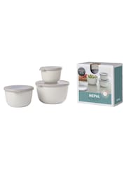 Mepal Nordic White Cirqula Round 3 Piece Food Storage Set - Image 2 of 2