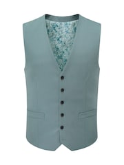 Skopes Green Tailored Fit Beckett Suit Waistcoat - Image 3 of 4