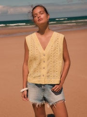 Amarelo - Colete Broderie - Imagem 1 de 7