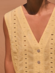 Amarelo - Colete Broderie - Imagem 4 de 7