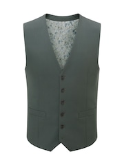 Skopes Green Tailored Fit Beckett Suit Waistcoat - Image 3 of 4