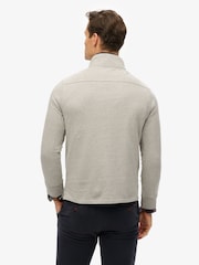 Superdry Grey 100% Cottton Classics Jersey Half Zip Jumper - Image 2 of 5