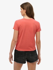 Superdry Orange Venue Outdoors Fitted 100% Cotton T-Shirt - Image 2 of 6
