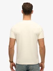 Superdry Cream Lo-fi Outdoor Relaxed 100% Cotton T-Shirt - Image 2 of 4