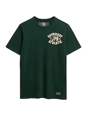 Superdry Green Oversized Vintage Athletic Short Sleeve 100% Cottton T-Shirt - Image 5 of 5