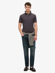 Superdry Purple Vintage Destroy 100% Cottton Polo Shirt - Image 3 of 6