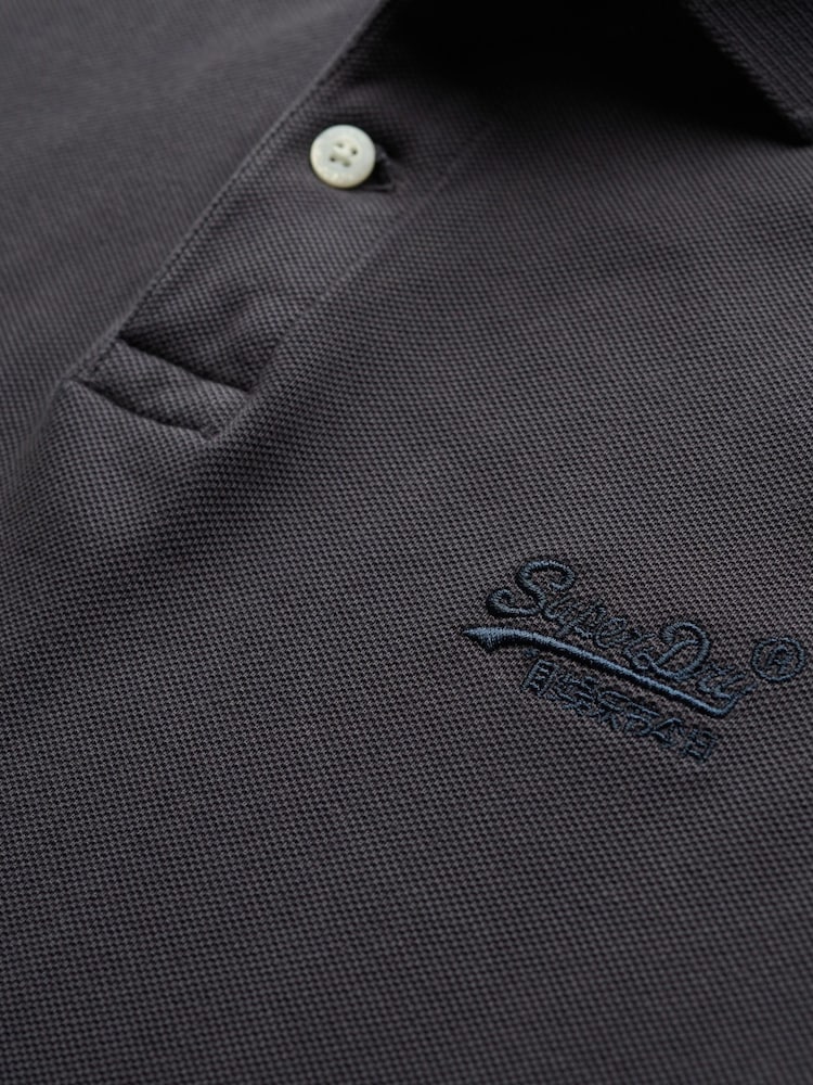 Superdry Purple Vintage Destroy 100% Cottton Polo Shirt - Image 6 of 6