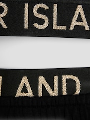 River Island Black Girls Glitter Tank Top Set - Image 5 of 5