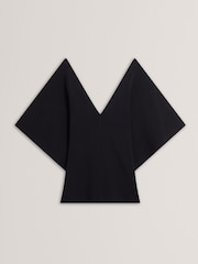 Ted Baker Black Reginah-V-Neck Knit Top - Image 6 of 7