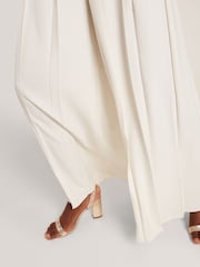 Ted Baker White Duuva Box Pleat Wide Leg Trousers - Image 6 of 8