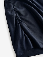 Ted Baker Blue Elmie Gather Shoulder Detail T-Shirt - Image 4 of 5