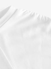 Ted Baker White Elmie Gather Shoulder Detail T-Shirt - Image 3 of 5