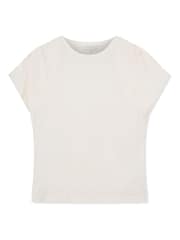 Ted Baker White Elmie Gather Shoulder Detail T-Shirt - Image 4 of 5