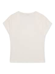 Ted Baker White Elmie Gather Shoulder Detail T-Shirt - Image 5 of 5