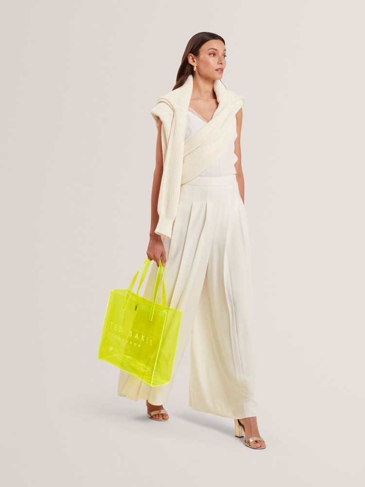 Ted Baker Yellow Large Sheicon Transparent Icon Bag - Image 1 of 6