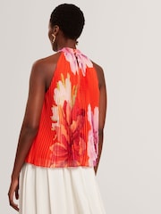 Blusa plissada sem mangas com estampa Clovina da Ted Baker - Imagem 2 de 8