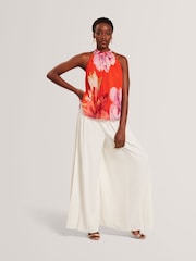 Blusa plissada sem mangas com estampa Clovina da Ted Baker - Imagem 3 de 8