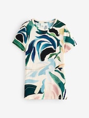 Ted Baker Green Haiiley Printed Fitted Short Sleeve T-Shirt - Image 1 of 3